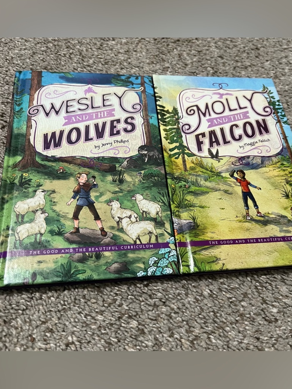 The Good & The Beautiful Wesley and the Wolves & Molly & Falcon Hardcover Books
